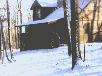Maryland Cabin in Snow