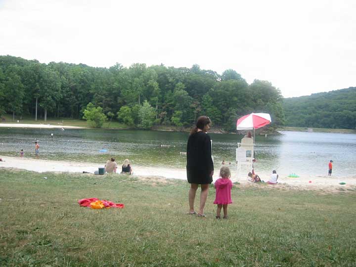 Look at this beautiful Lifeguarded quiet sandy beach.  Who needs Ocean City !!